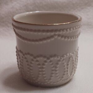 Beautiful Lenox Votive Candle Holder With Gold Tone Trim